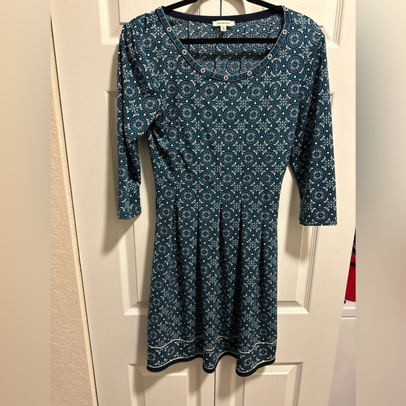 Max Studio Women's Green and Blue Dress - Picture 5 of 6